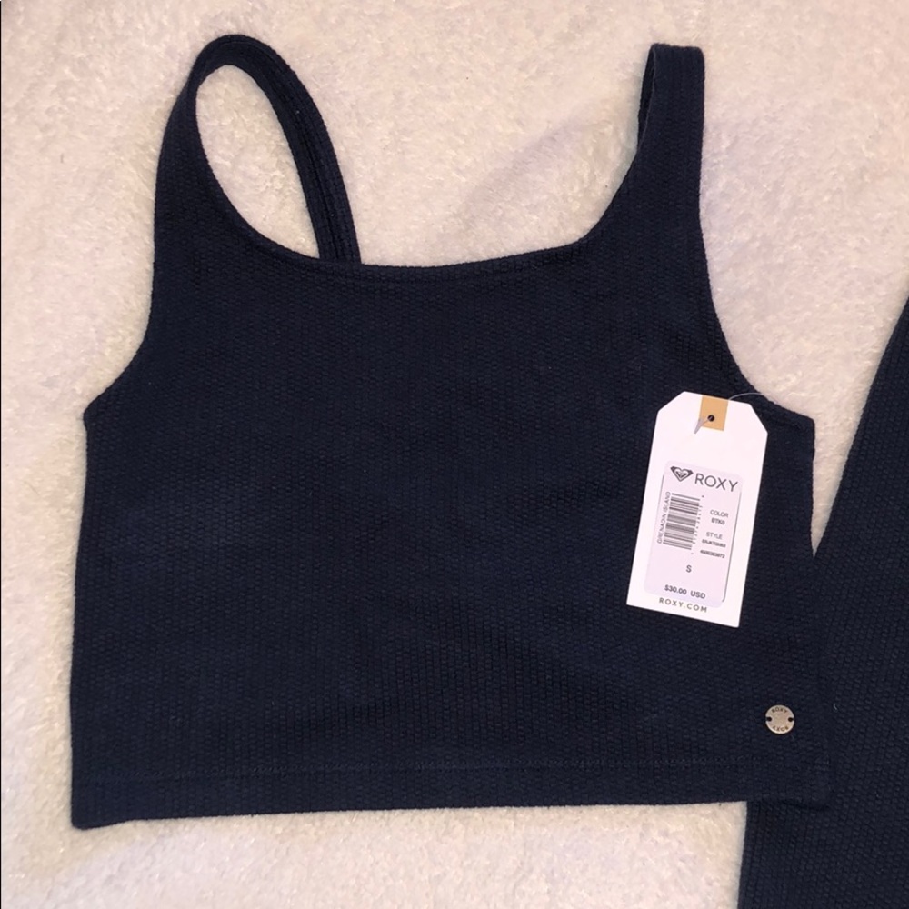 Roxy crop top and skirt set